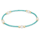Enewton sea glass hope purpose pearl bracelet featuring sea glass and pearl beads on a delicate jewelry chain.