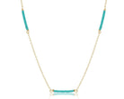 Enewton Simplicity Sea Glass Hope Bliss Gold Necklace featuring a minimalist chain with sea glass pendant.