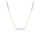 Enewton gold chain necklace featuring ocean mist hope bliss design, elegant jewelry piece with intricate chain details.