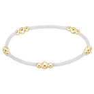 Enewton Silky White Hope Purpose Gold Bracelet featuring sleek gold band and elegant design, on a neutral background.
