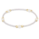 Enewton Silky White Hope Purpose Pearl Bracelet featuring smooth white pearls and delicate clasp, elegant jewelry accessory.