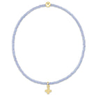 Enewton Ocean Mist Hope classic signature cross charm bracelet with silver links and ocean-inspired design.