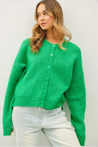 Savanna Ribbed Trim Cardigan - Be You Boutique