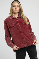Linda Stone Wash Collared Button Down - Be You Boutique
