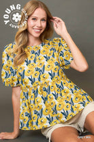 Chassity Living Floral Printed Top - Be You Boutique