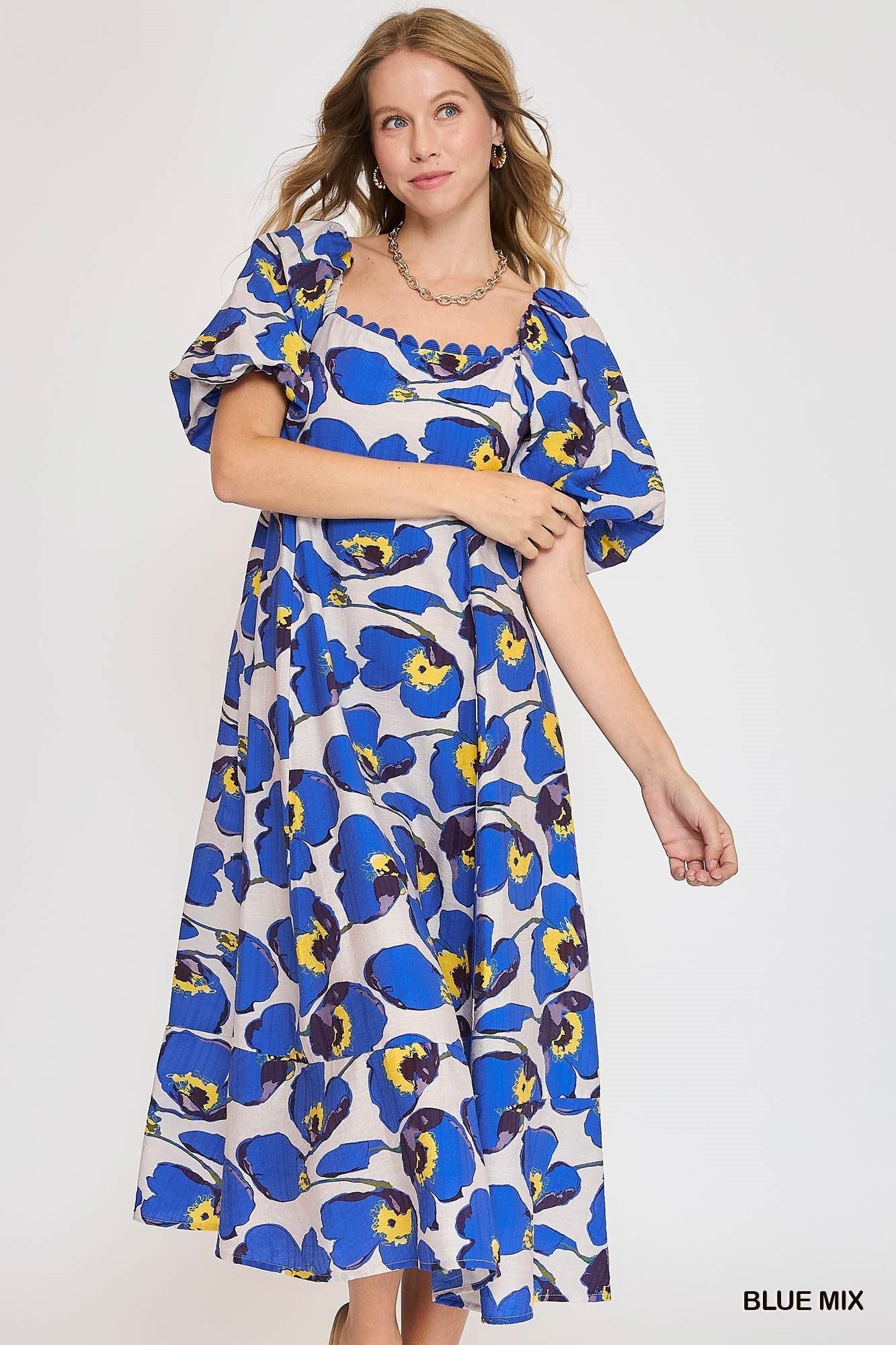 Nancy Living Floral Dress - Be You Boutique