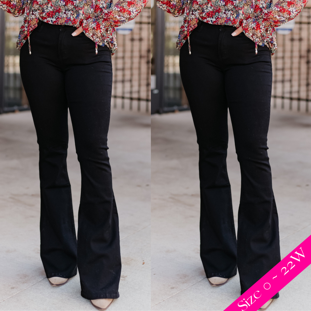 Kancan Devon Mid Rise Bootcut Flare Denim - Be You Boutique