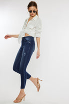 Kancan Evangeline High Rise Ankle Skinny Denim Jeans - Be You Boutique