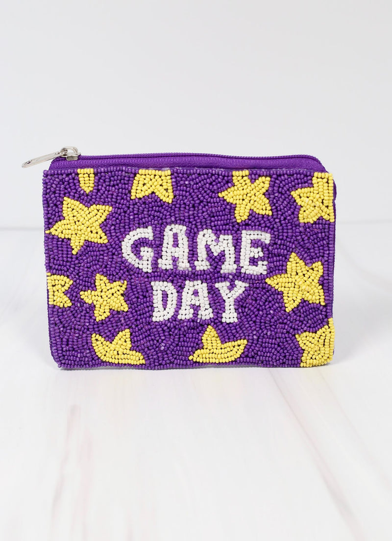 Caroline Hill Game Day Star Beaded Pouch Coin Purse - Be You Boutique