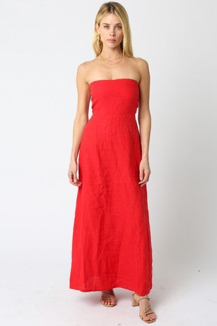 Laura Irise Strapless Maxi Dress - Be You Boutique