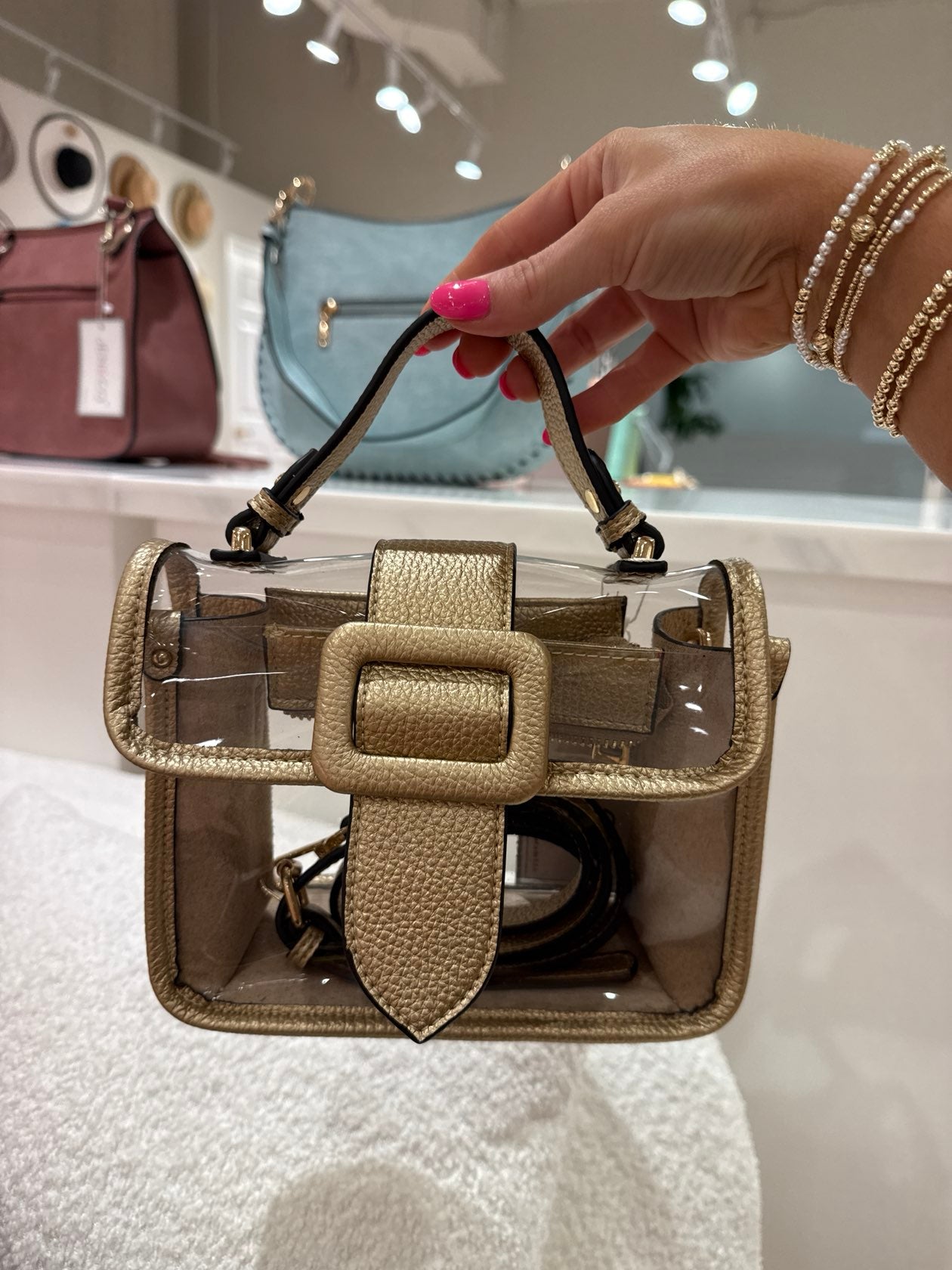 Scott Clear Crossbody Handbag Purse - Be You Boutique