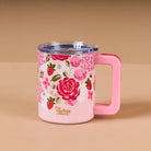 14 Oz Insulated Floral Mug - Be You Boutique