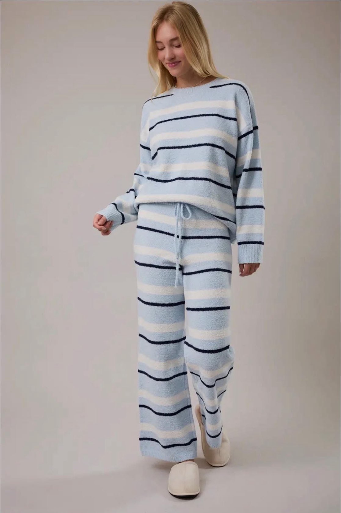 Shannon Striped Cozy Lounge Set - Be You Boutique