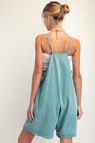 Kendra Mineral Washed Romper - Be You Boutique