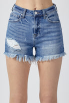 Risen Greg HR Distressed Denim Short - Be You Boutique