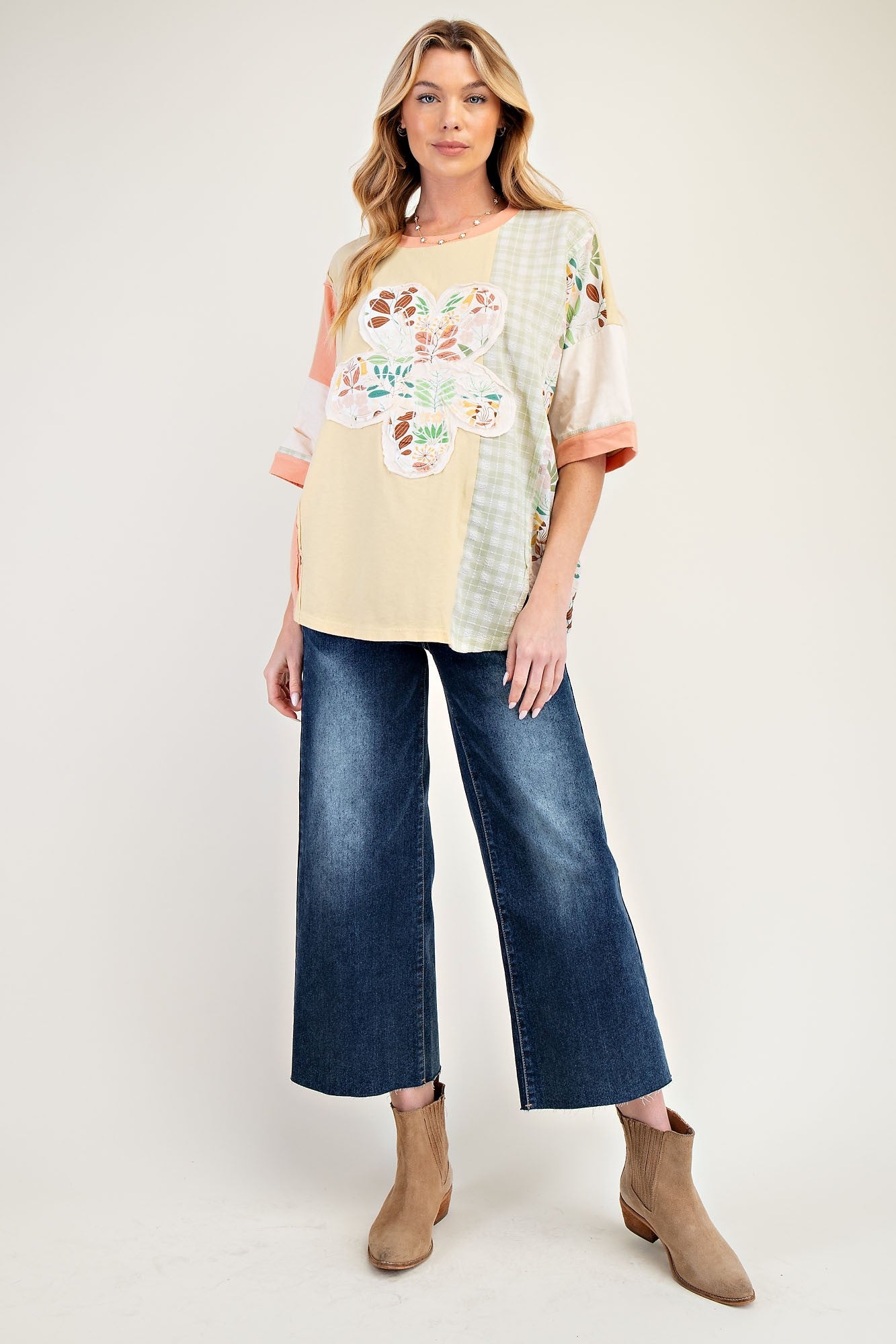 Tonya Flower Patch Floral Top - Be You Boutique