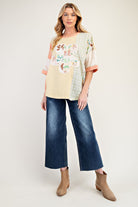 Tonya Flower Patch Floral Top - Be You Boutique
