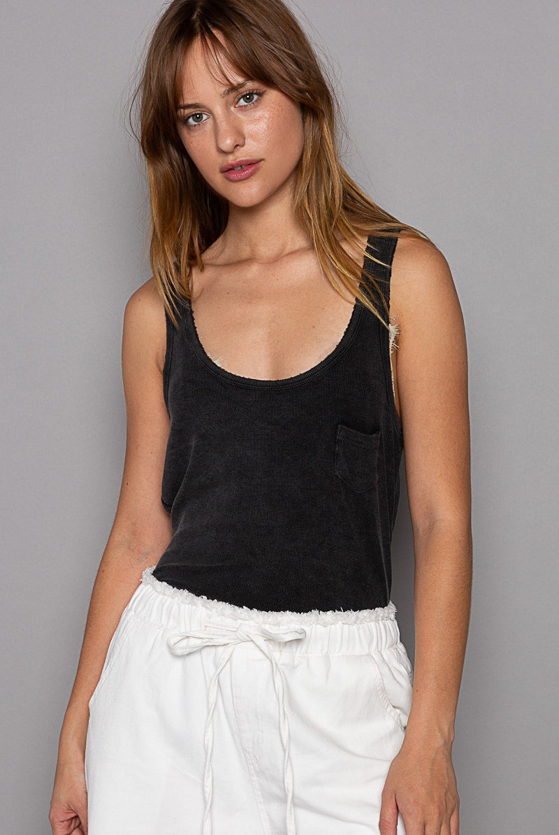 SPRING 2024 Harriet Scoop Neck Fitted Tank Top - Be You Boutique