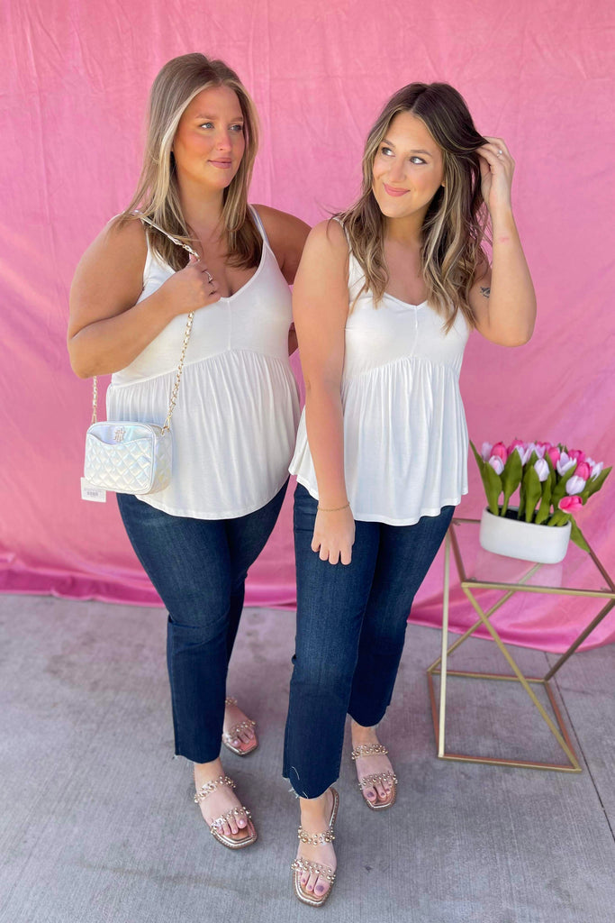 Emilia Babydoll Tank Top - Be You Boutique