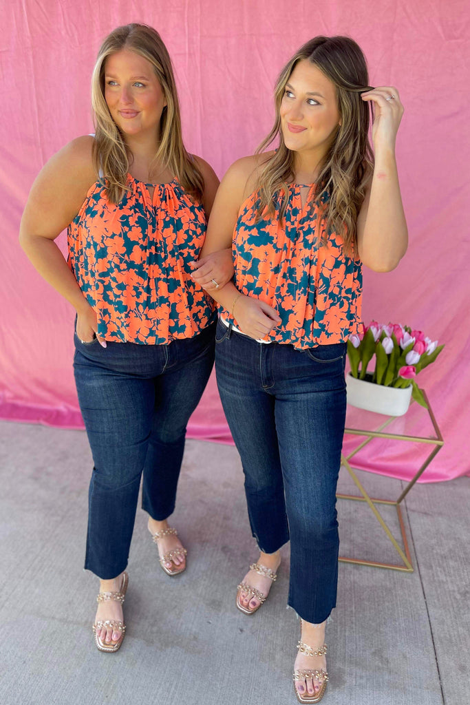 Avery Lightweight Spaghetti Strap Floral Top - Be You Boutique