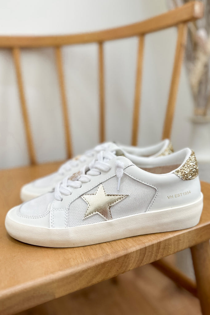 Vintage Havana Reflex Gold Metallic Multi Glitter Star Sneakers - Be You Boutique