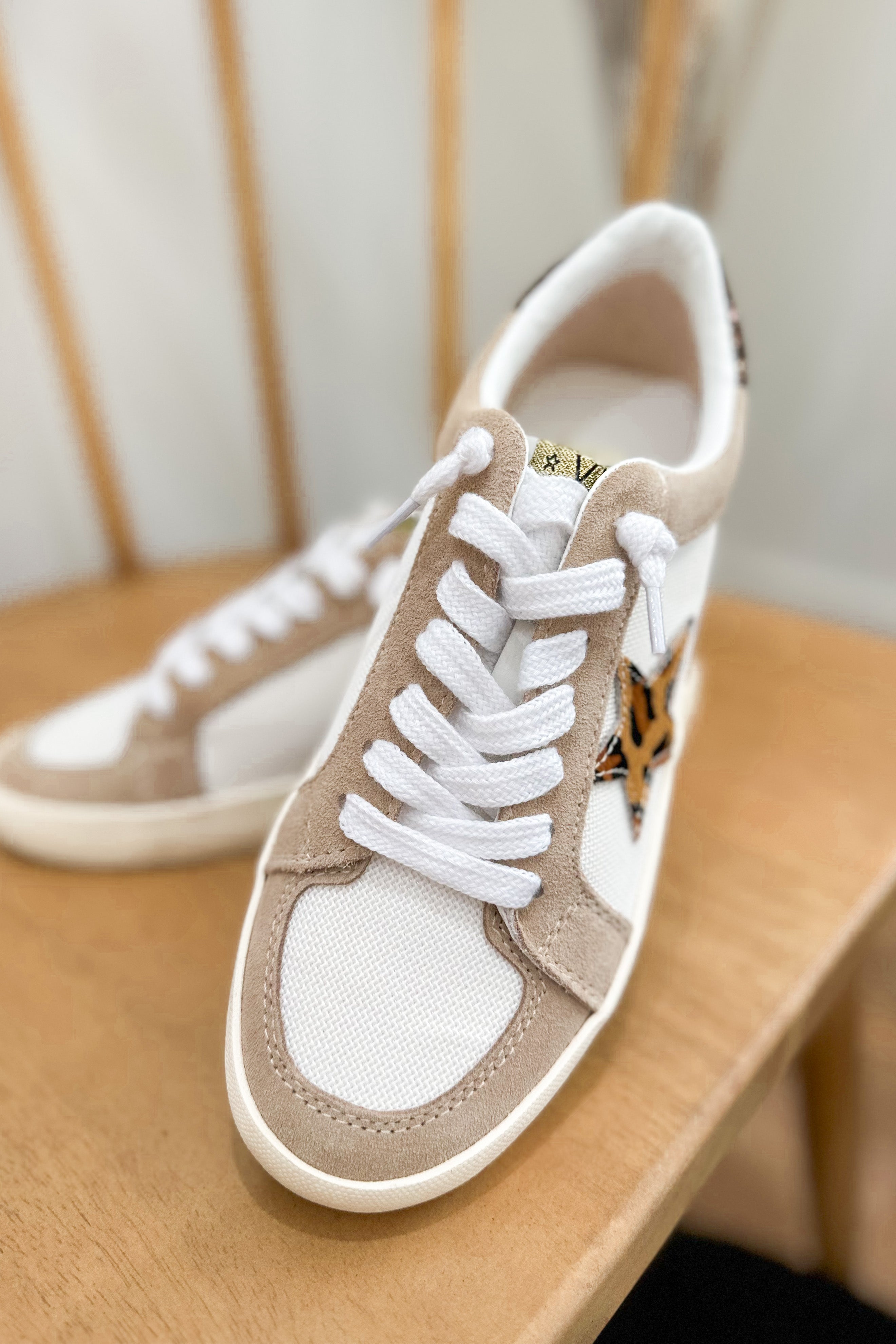 Louis Vuitton Louis Vuitton Taupe & Metallic Silver Canvas Sneakers