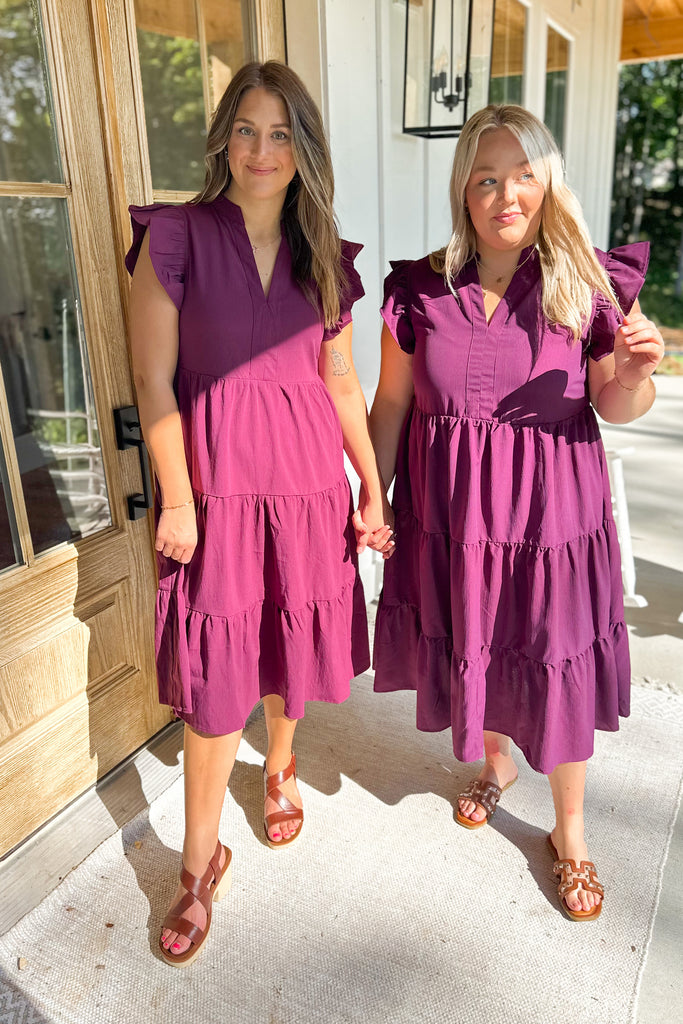 Jaylynn Tiered Midi Dress - Be You Boutique