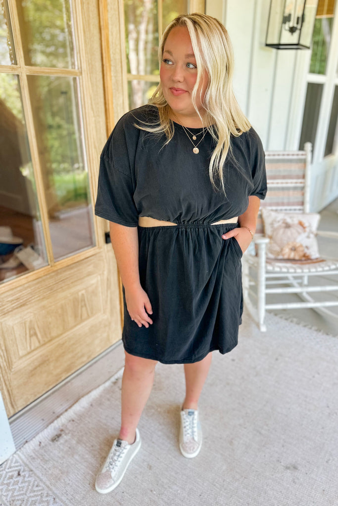 Mallory Washed T Shirt Dress - Be You Boutique