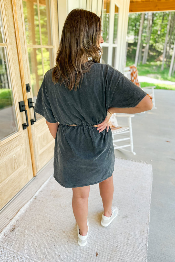 Mallory Washed T Shirt Dress - Be You Boutique