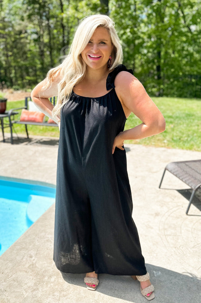 Morgan Ruffle Sleeveless Jumpsuit - Be You Boutique