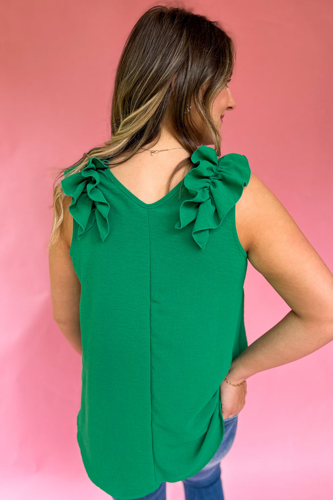 Carney Sleeveless Ruffle Detail Top - Be You Boutique