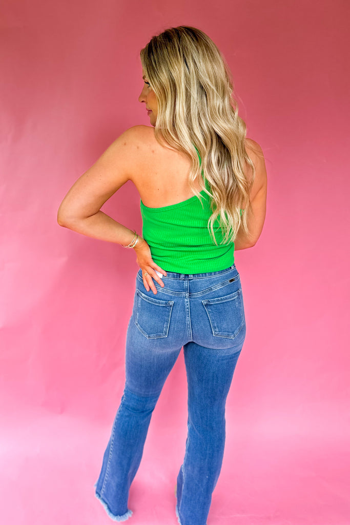 Buster Ribbed Criss Cross Tank Top - Be You Boutique