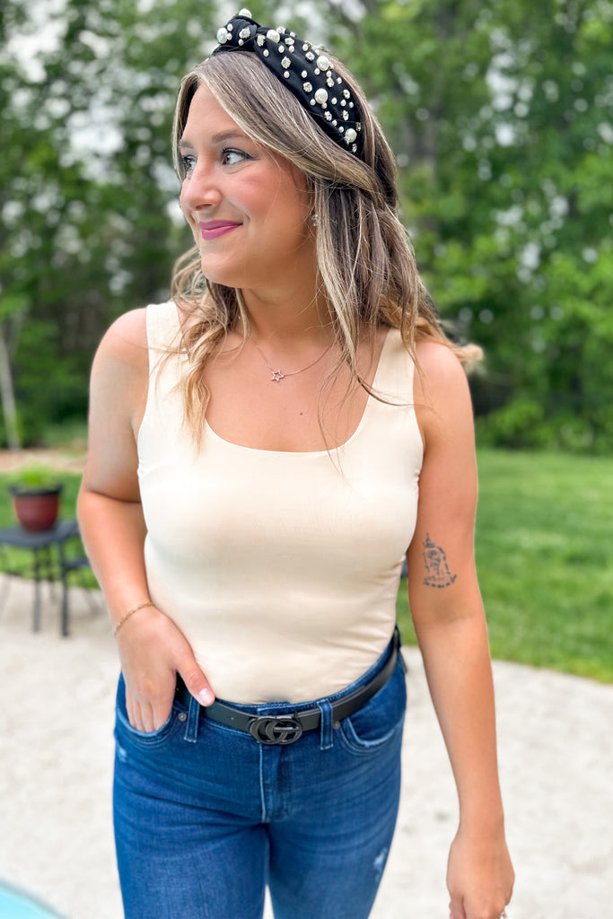Melody Square Neck Fitted Bodysuit - Be You Boutique