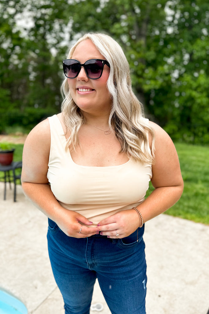 Melody Square Neck Fitted Bodysuit - Be You Boutique