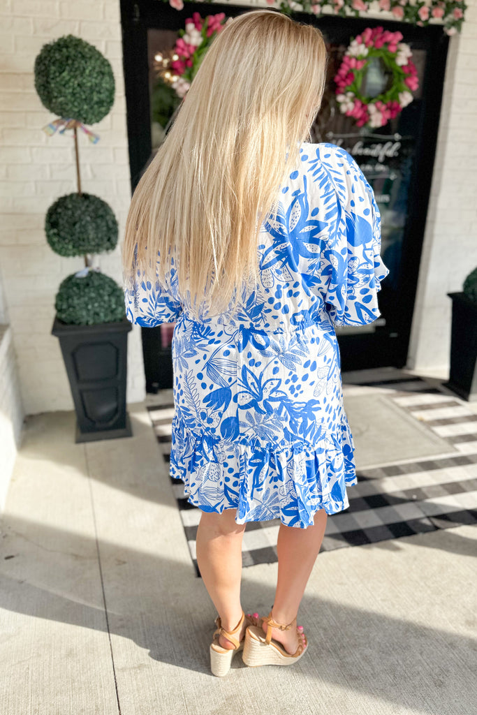 Laverne Floral Print Half Sleeve Summer Dress - Be You Boutique