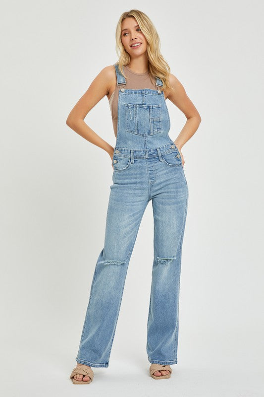 Risen Samuel Straight Leg Overalls - Be You Boutique
