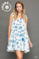 Lizzy Abstract Print Tiered Dress - Be You Boutique