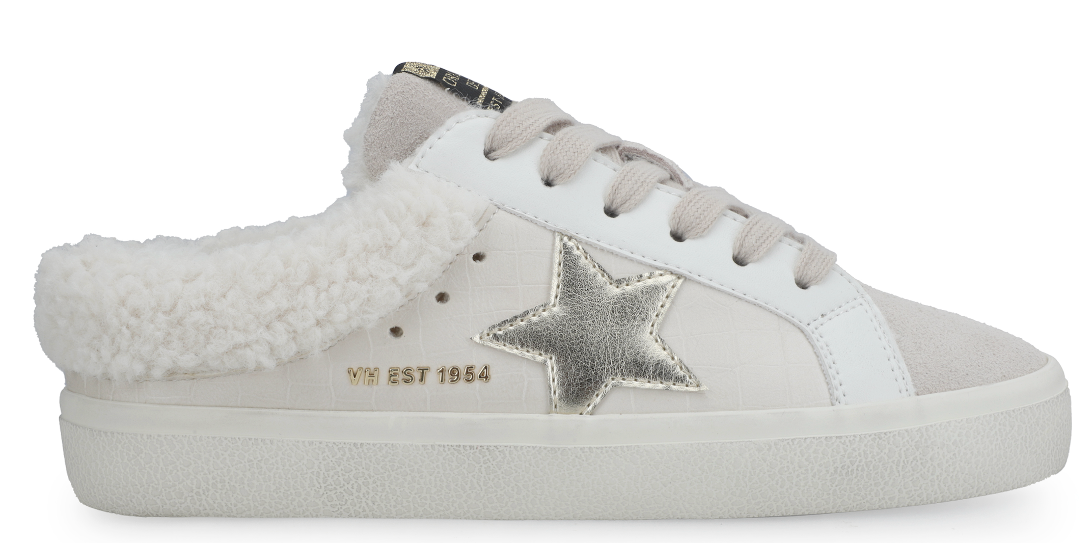 Vintage Havana Hearty 14 Nude Croco Fur Slide On Low Top Sneaker - Be You Boutique