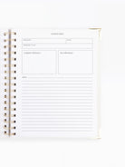 Interior view of the Mary Square Sermon Notes Journal, featuring lined pages for sermon note-taking and reflection.