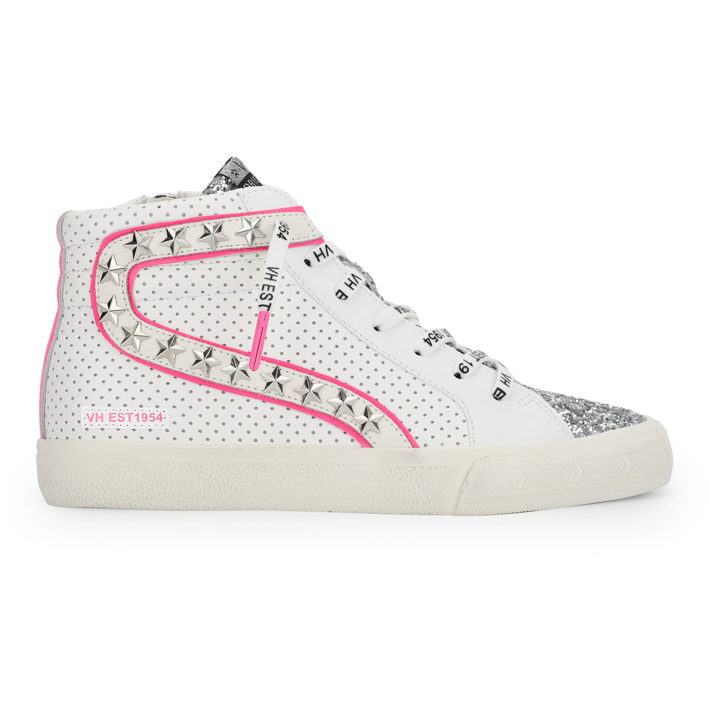 Vintage Havana Gadol High Top Neon Pink Outline Sneakers - Be You Boutique