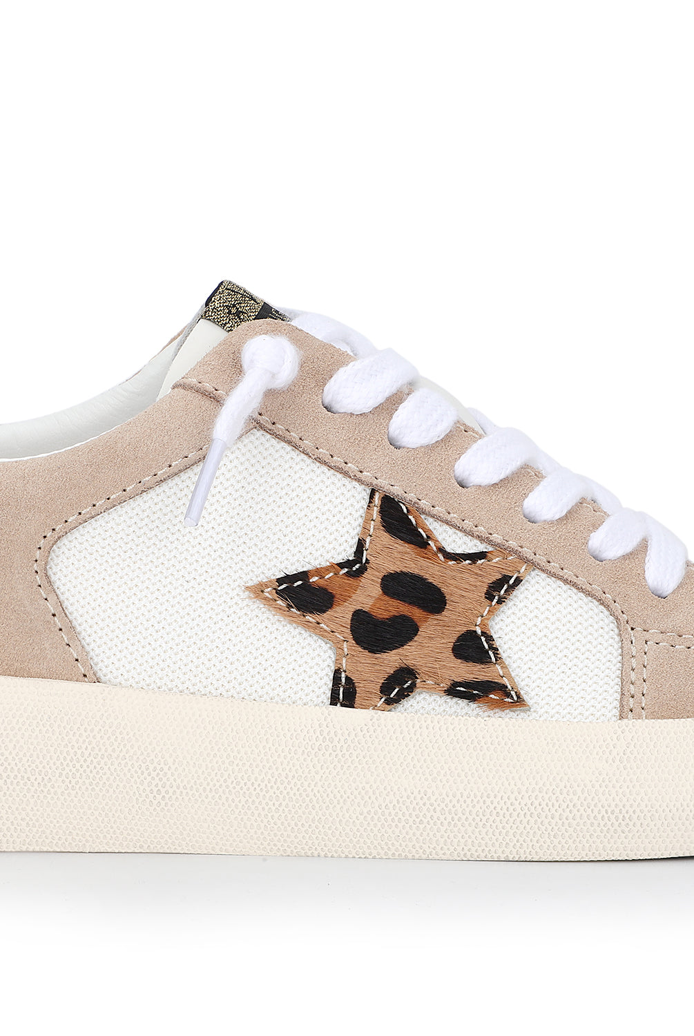 Vintage Havana Reflex Animal Print Star White/Taupe Sneakers - Be You Boutique