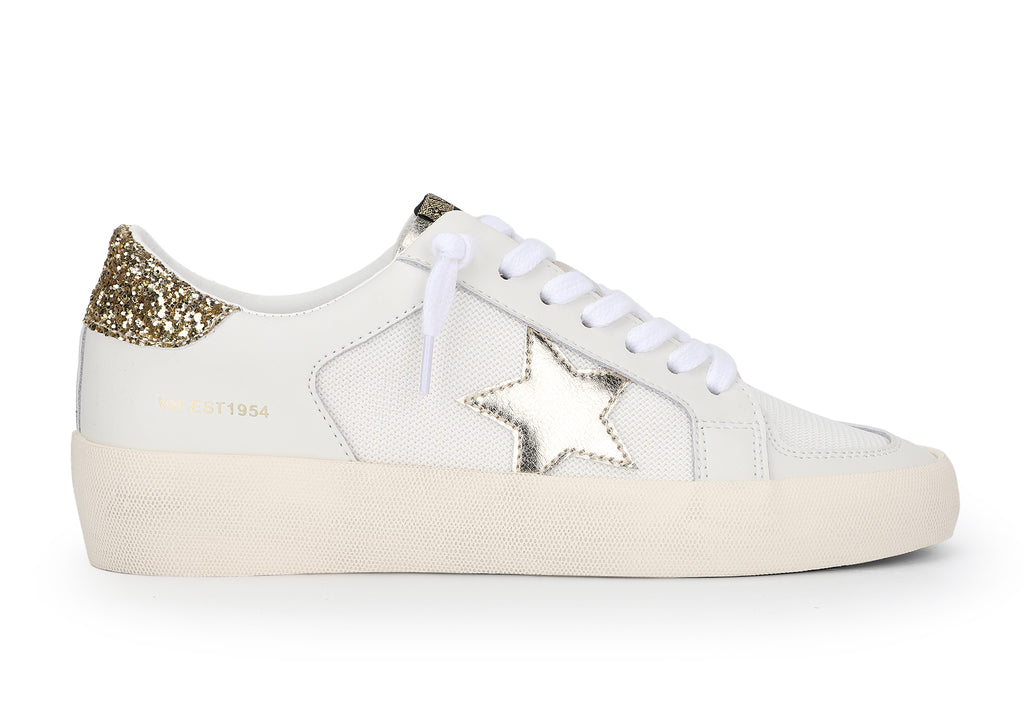 Vintage Havana Reflex Gold Metallic Multi Glitter Star Sneakers - Be You Boutique