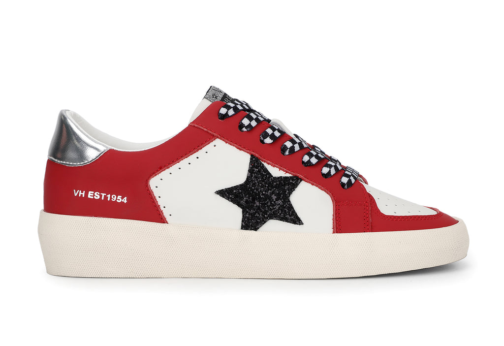 Vintage Havana Reflex Red with Black Star Sneaker - Be You Boutique