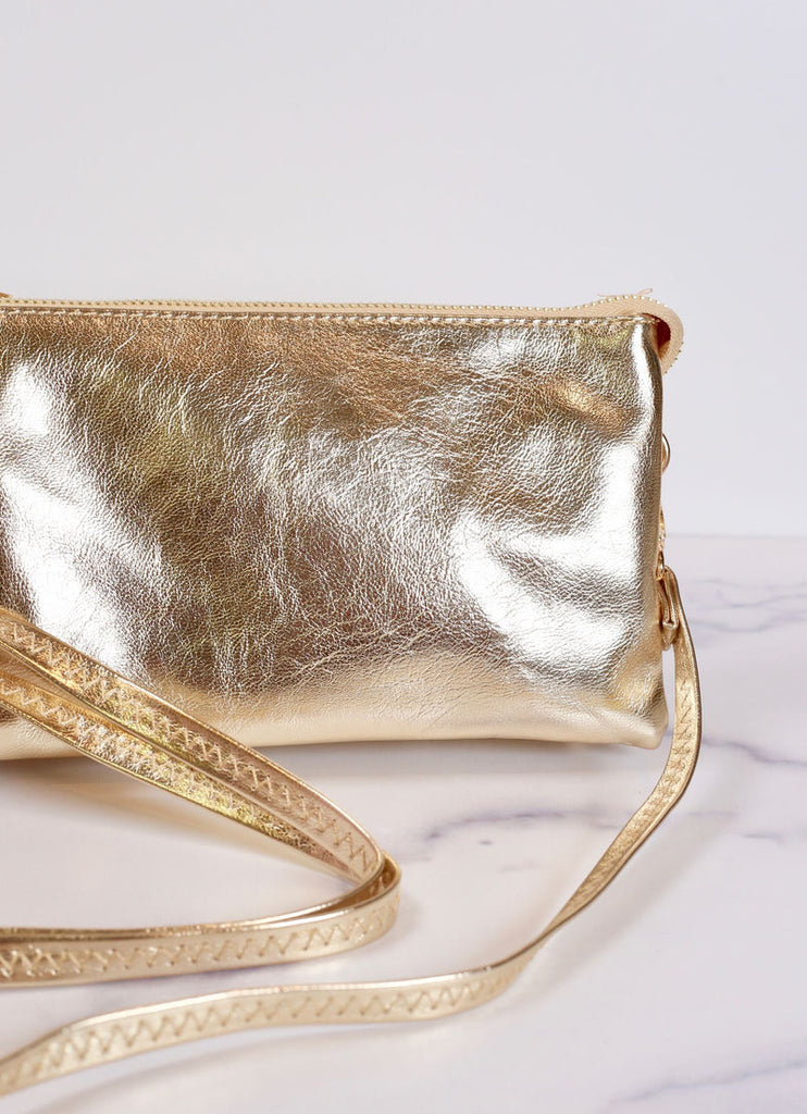 Caroline Hill Liz Custom Collection Crossbody Metallic Bag - Be You Boutique