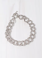 Caroline Hill Tonga CZ Link Bracelete SILVER - Be You Boutique