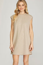 Gloria Sleeveless Knit Shift Dress - Be You Boutique
