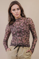 Emma Mesh Long Sleeve Top - Be You Boutique