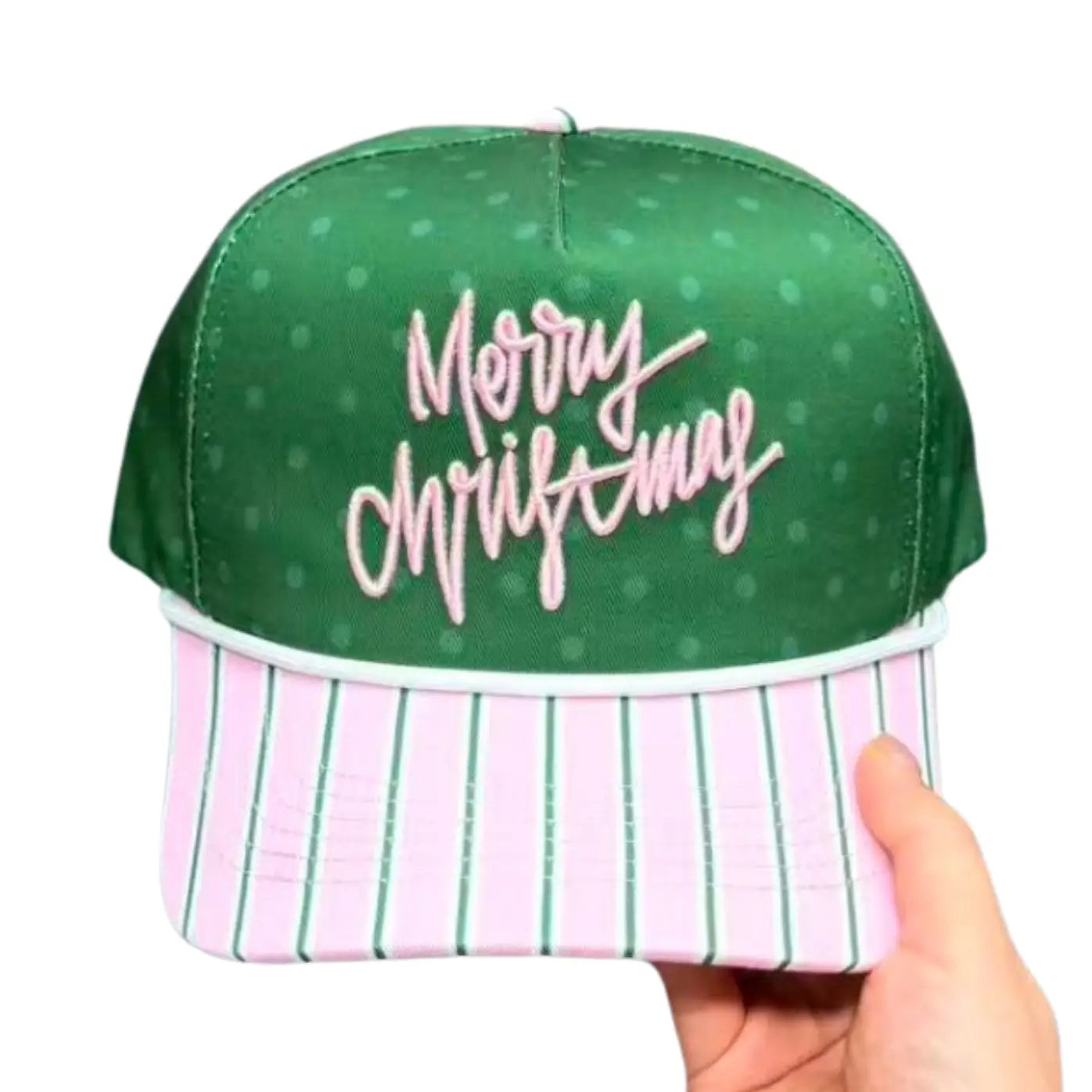 Summer Tees Merry Christmas canvas hat, 217 hair accessory with festive Christmas design, lightweight and stylish headwear.