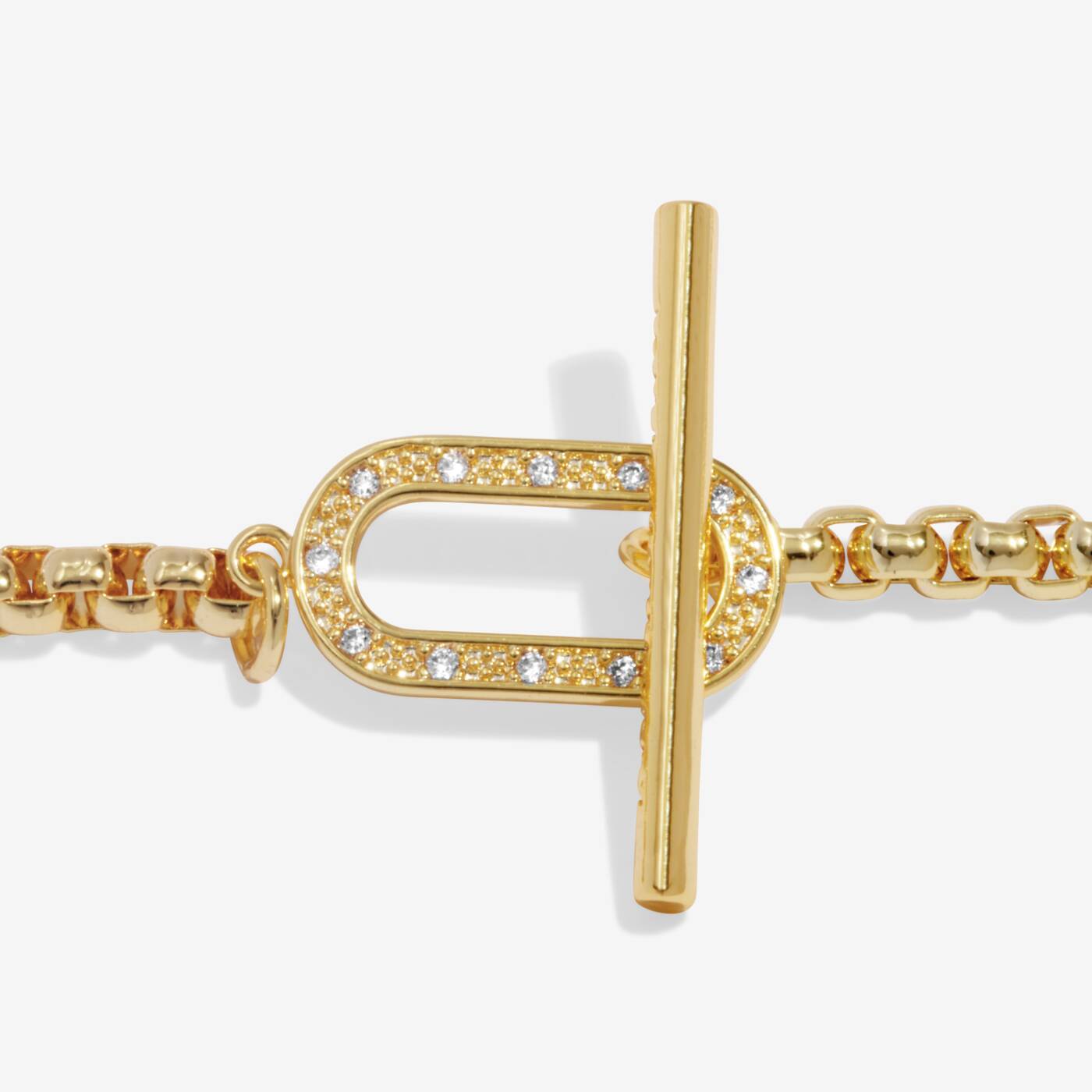 A silver Evermore Oval T Bar bracelet by A LITTLES & CO, featuring an elegant oval T bar design on a delicate chain.
