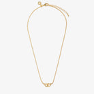 A LITTLES & CO Evermore Linked Knot 15 3/4-inch necklace featuring a unique intertwined knot design in jewelry style.